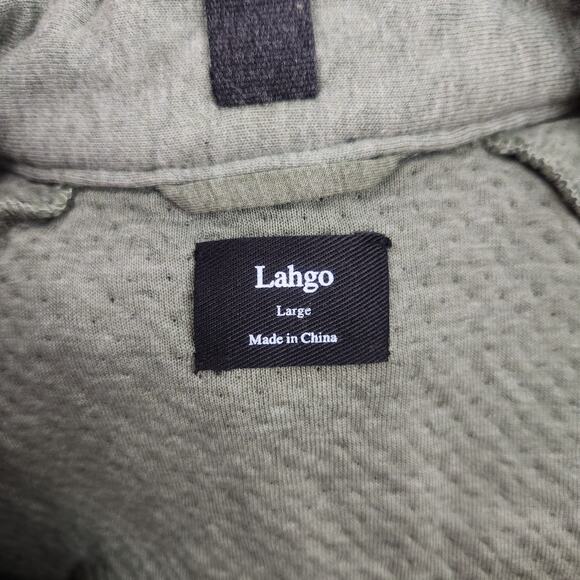 Lahgo Lunya Restore Double Faced Cardigan in Humble Green Size Large Men NWOT - Picture 7 of 10